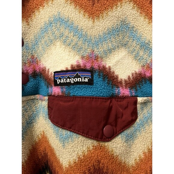 Patagonia Synchilla Snap T Fleece Aztec Timber Twist Women’s Small Southwestern - Picture 3 of 8